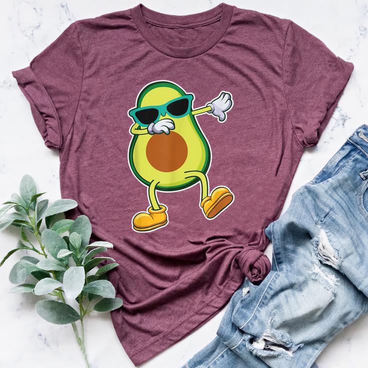 The Dabbing Avocado Plant Green Food Lover Bella Canvas T-shirt