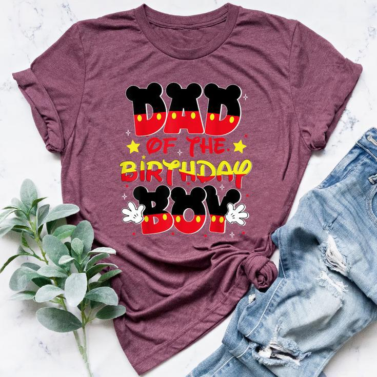 Dad And Mom Birthday Boy Mouse Family Matching Bella Canvas T-shirt