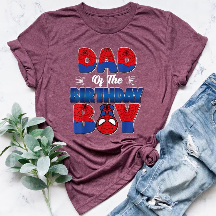 Dad And Mom Birthday Boy Spider Family Matching Bella Canvas T-shirt