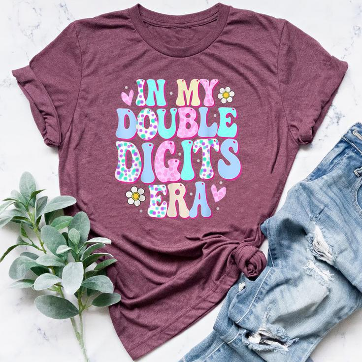 In My Double Digits Era 10 Year Old Girl 10Th Birthday Bella Canvas T-shirt