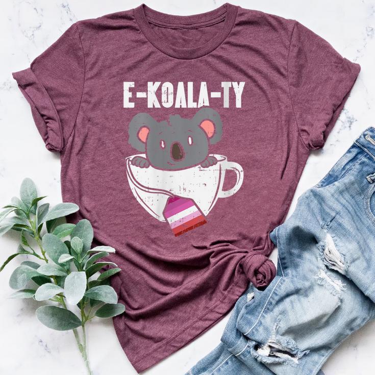 Ekoalaty Lesbian Pride Tea Equality Butch Lgbt Animal Bella Canvas T-shirt