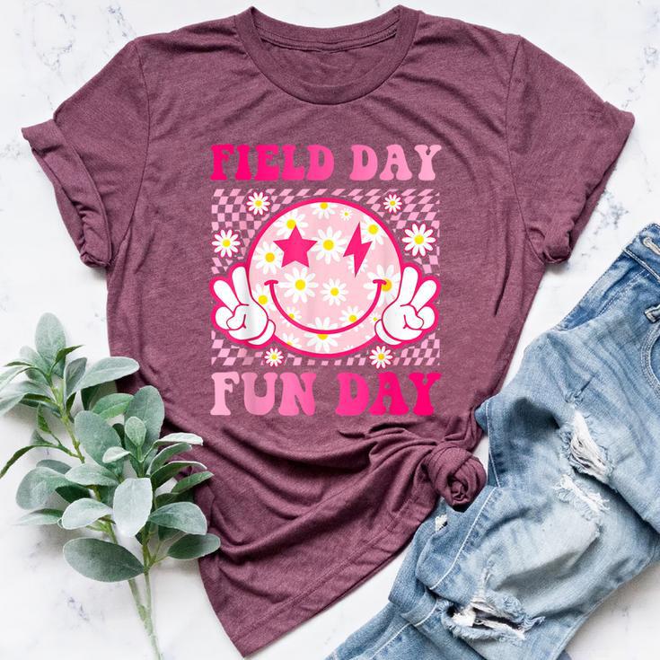 Field Day Fun Day Field Trip Retro Groovy Teacher Student Bella Canvas T-shirt