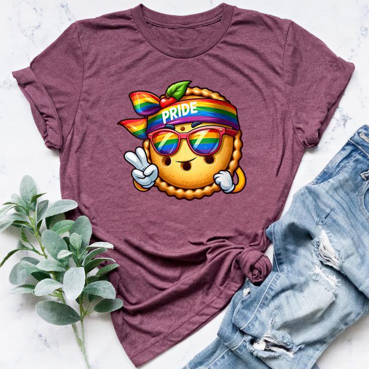 Apple Pie Rainbow Lgbt Gay Pride Lesbian Gay Apple Pie Bella Canvas T-shirt