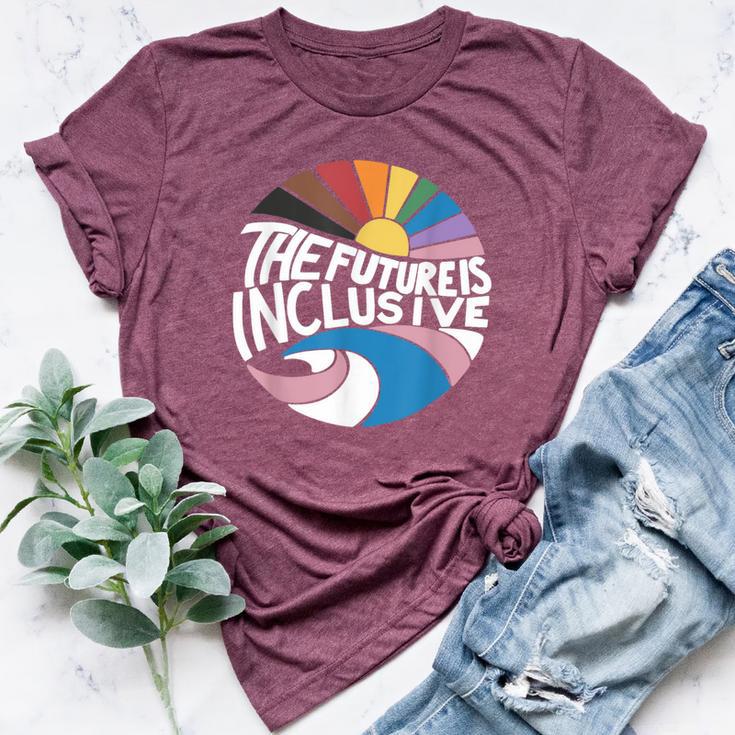 The Future Is Inclusive Lgbt Pride Month Flag Rainbow Bella Canvas T-shirt