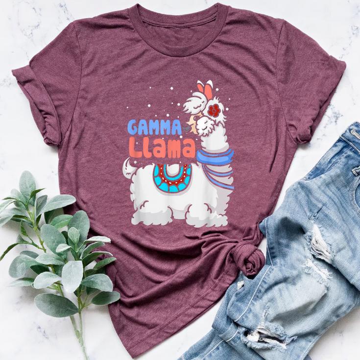 Gamma Llama Matching Family Christmas Pajamas Bella Canvas T-shirt