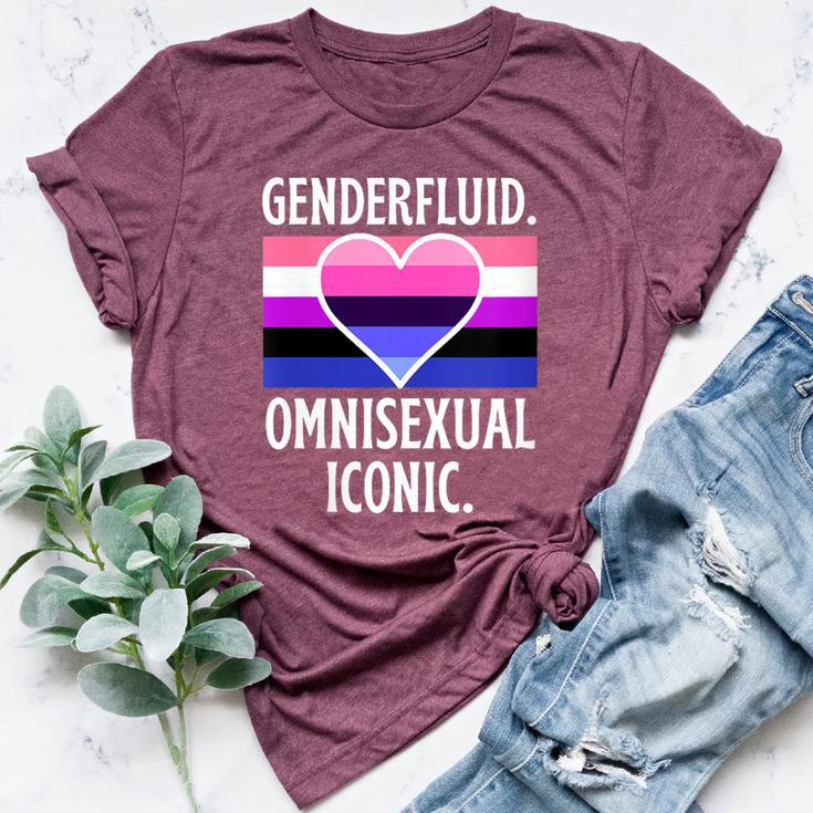 Genderfluid Omnisexual Iconic Pride Flag Genderqueer Queer Bella Canvas T-shirt