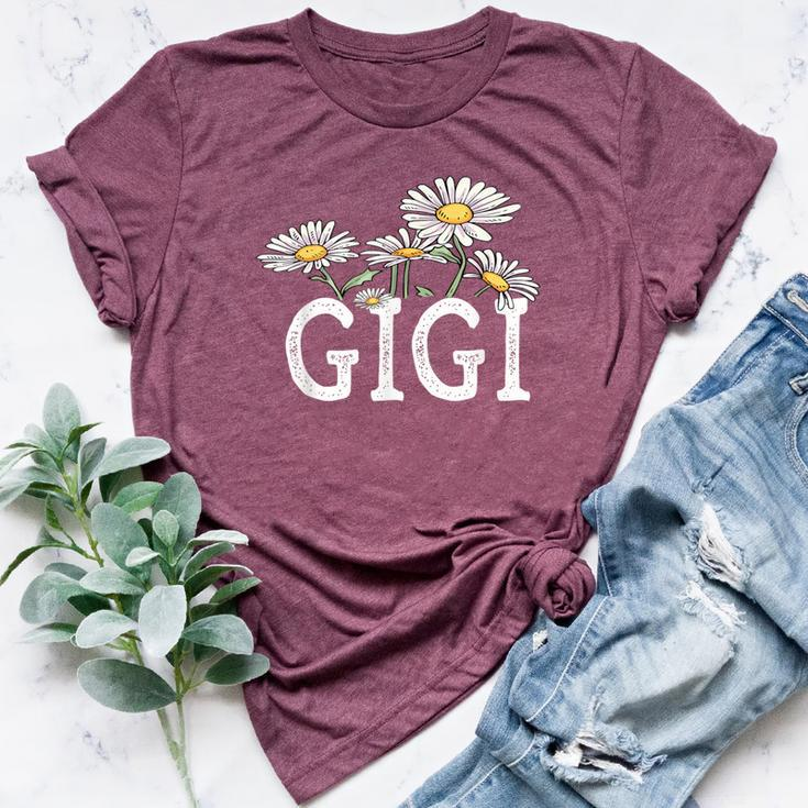 Gigi Floral Chamomile Mother's Day Gigi Bella Canvas T-shirt