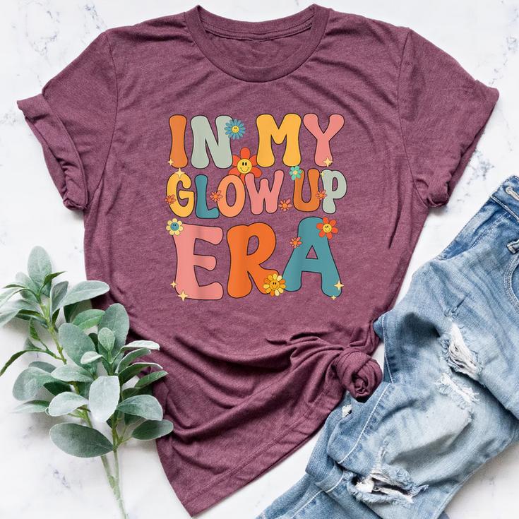 In My Glow Up Era Retro Groovy Bella Canvas T-shirt