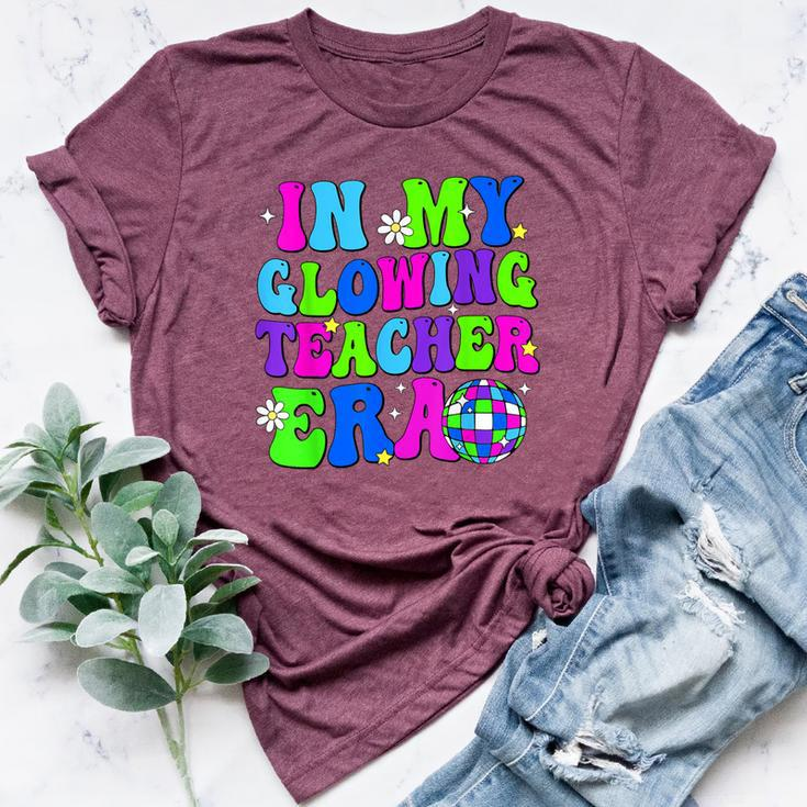 In My Glowing Teacher Era Schools Out For Summer End Of Year Bella Canvas T-shirt