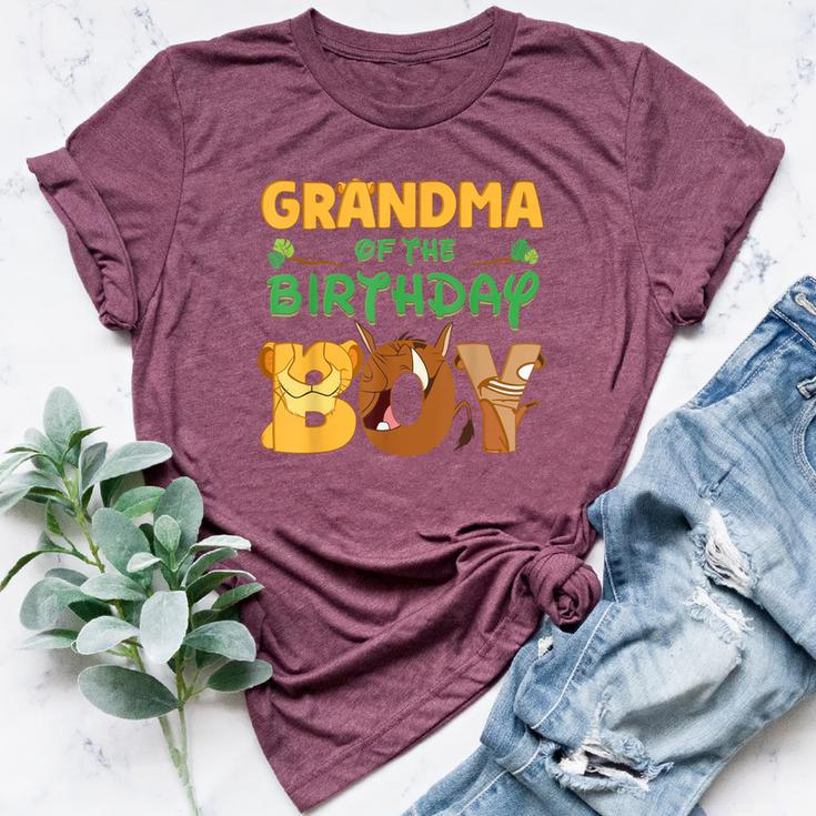 Grandma Of The Birthday Boy Lion Family Matching Bella Canvas T-shirt