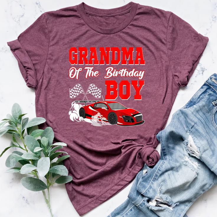 Grandma Of The Birthday Boy Race Car Party Racing Family Bella Canvas T-shirt