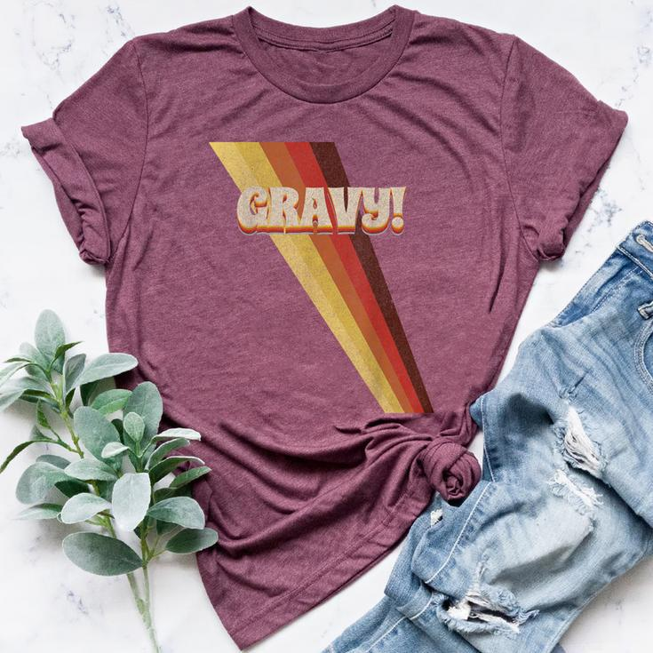 Gravy Seventies 70'S Cool Vintage Retro Style Bella Canvas T-shirt