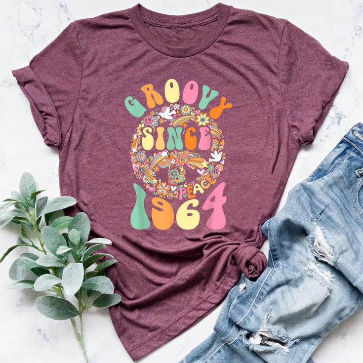 Groovy Since 1964 Peace For Vintage Birthday Party 60S 70S Bella Canvas T-shirt