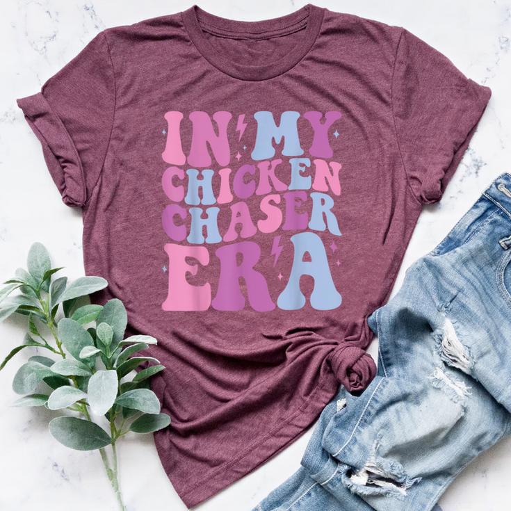 Groovy In My Chicken Chaser Era Chicken Chaser Retro Bella Canvas T-shirt