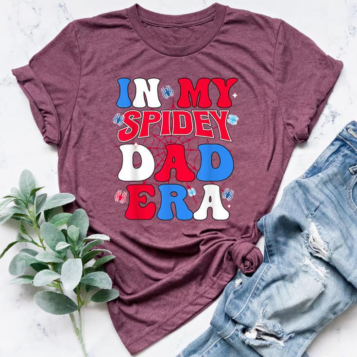 Groovy Mama And Daddy Spidey Dad In My Dad Era Father Bella Canvas T-shirt