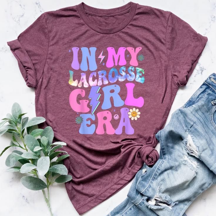 Groovy Tie Dye In My Lacrosse Girl Era Bella Canvas T-shirt