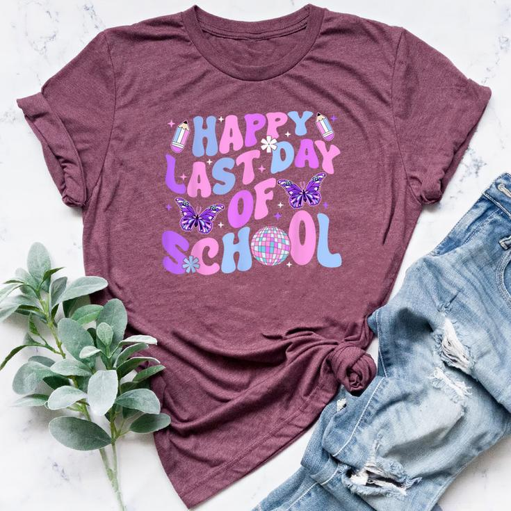 Happy Last Day Of School Teacher Boy Girl Grad Hello Summer Bella Canvas T-shirt