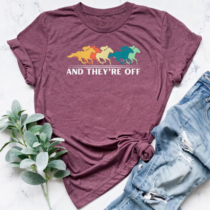 Horse Racing And They're Off Horse Racing Bella Canvas T-shirt