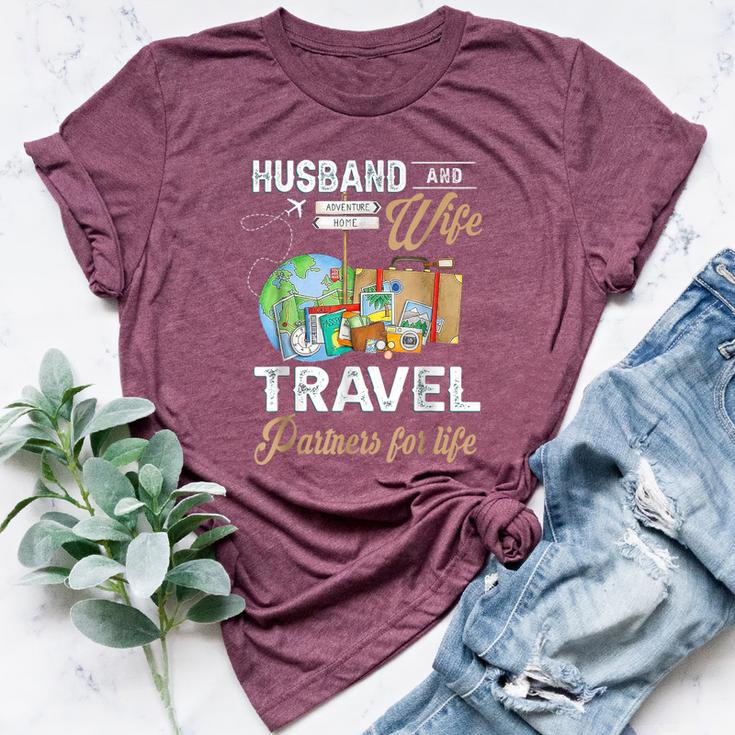Husband And Wife Travel Partners For Life Couple Bella Canvas T-shirt