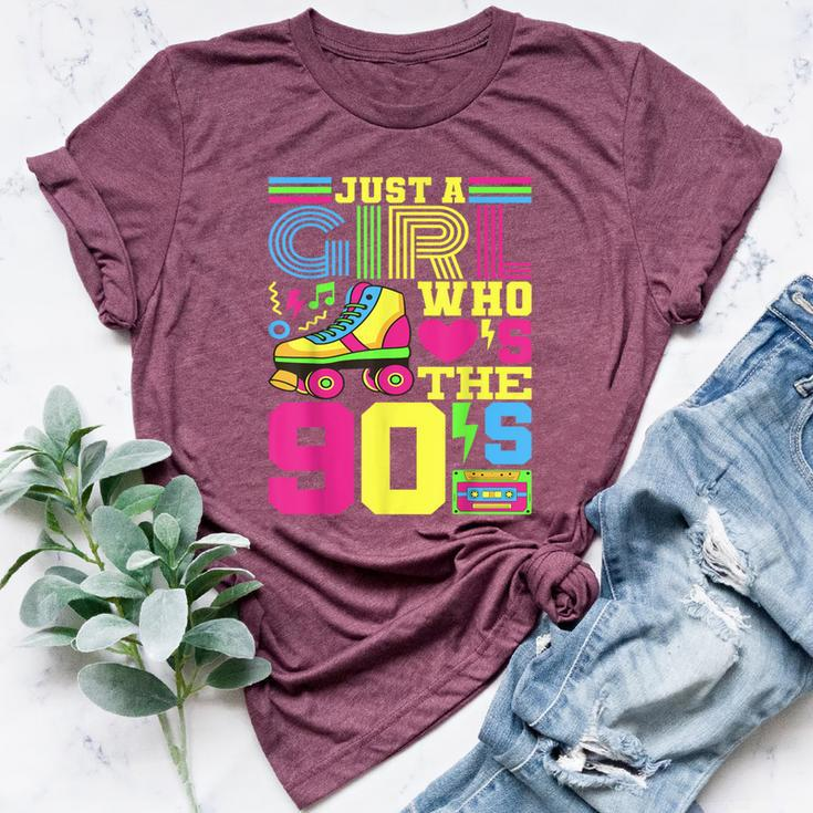 Just A Girl Who Loves The 90S Party 90S Outfit 1990S Costume Bella Canvas T-shirt