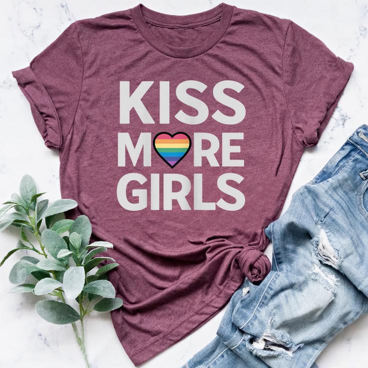 Kiss More Girls Lesbian Pride Lgbtq Pride Month Queer Bella Canvas T-shirt