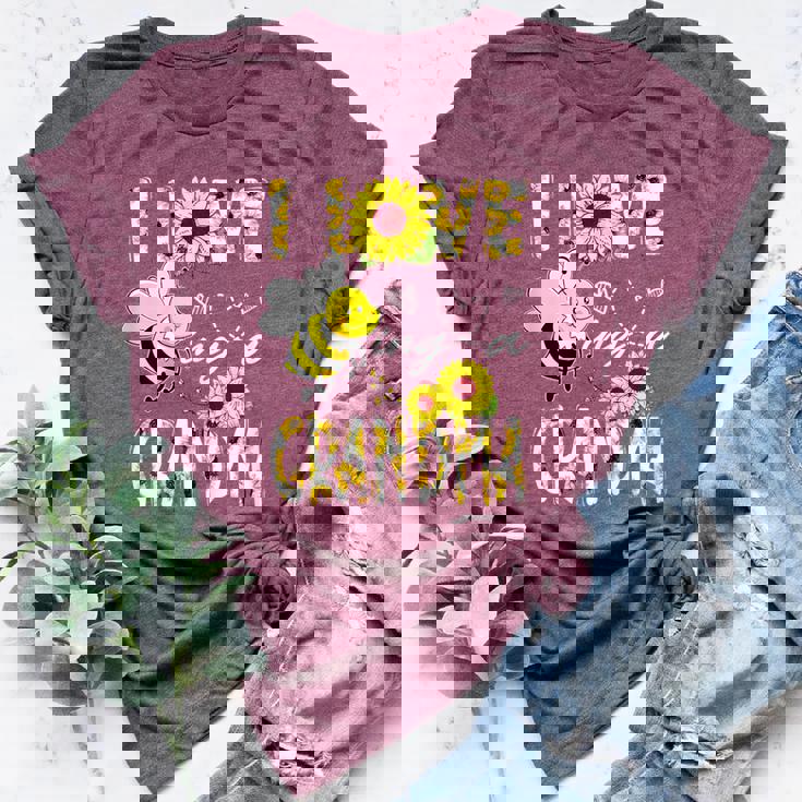 I Love Being A Grandma Sunflower Bee Lover Mother's Day Cute Bella Canvas T-shirt