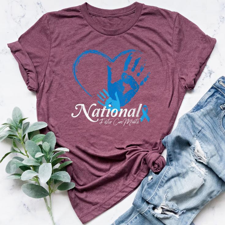 Love Heart Awareness Month National Foster Care Bella Canvas T-shirt