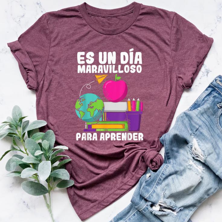 Maestras Spanish Teacher Maestra Hispanic Teacher Espanol Bella Canvas T-shirt