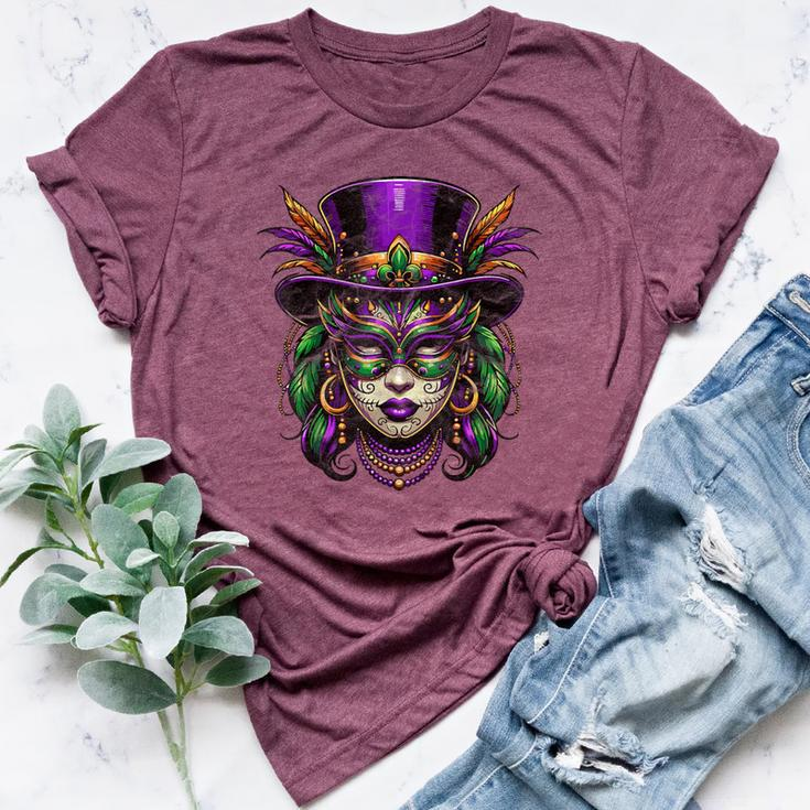 Mardi Gras Priestess New Orleans Witch Doctor Voodoo Bella Canvas T-shirt