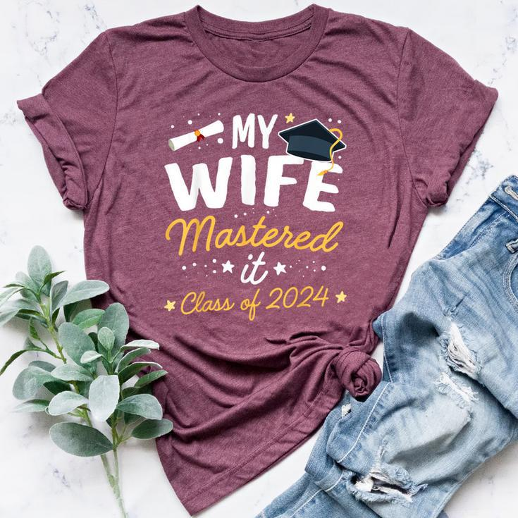 Masters Graduation My Wife Mastered It Class Of 2024 Bella Canvas T-shirt