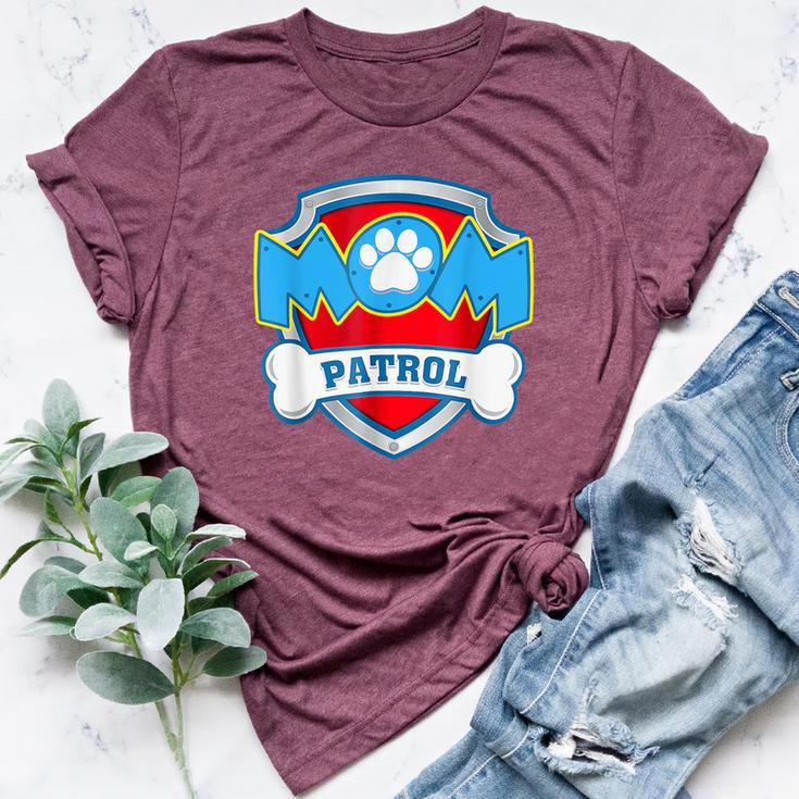Mom Of The Birthday Boy Girl Dog Paw Family Matching Bella Canvas T-shirt