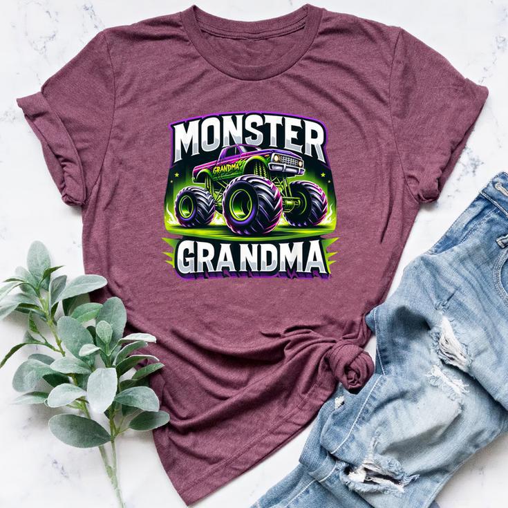 Monster Truck Race Racer Driver Grandma Mother's Day Bella Canvas T-shirt