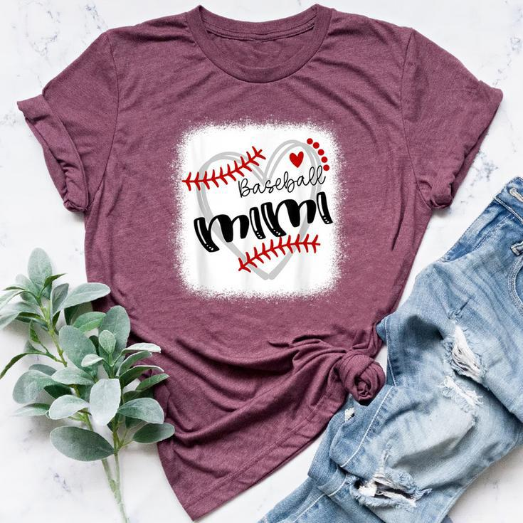 Personalized Baseball Heart Cute Mimi Baseball Bella Canvas T-shirt