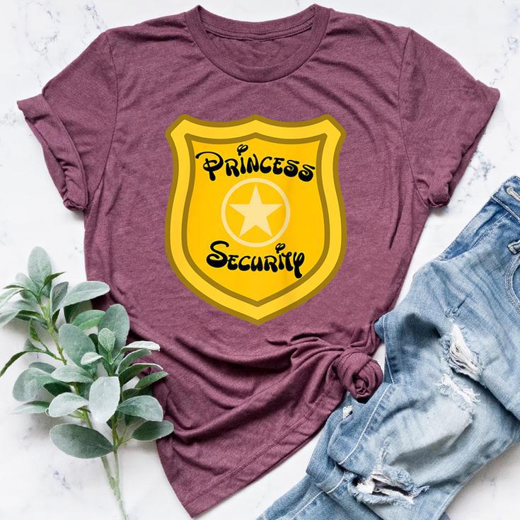 Princess Security Guard Family Birthday Dad Mom Daughter Bella Canvas T-shirt