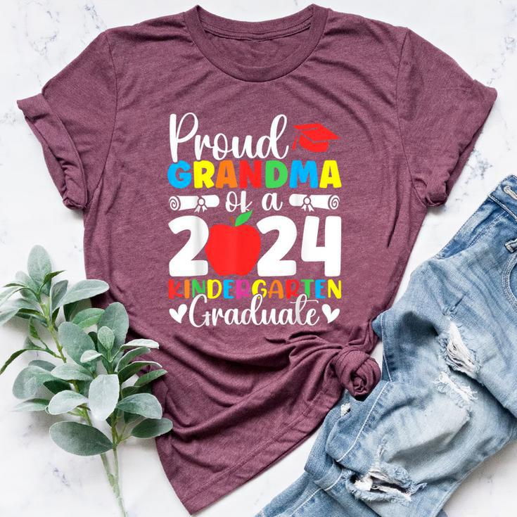 Proud Grandma Class Of 2024 Kindergarten Graduate Graduation Bella Canvas T-shirt
