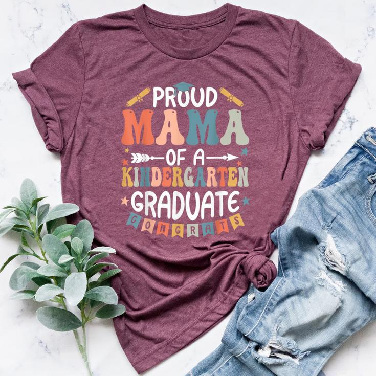 Proud Mama Of A Kindergarten Graduate Class Of 2024 Bella Canvas T-shirt