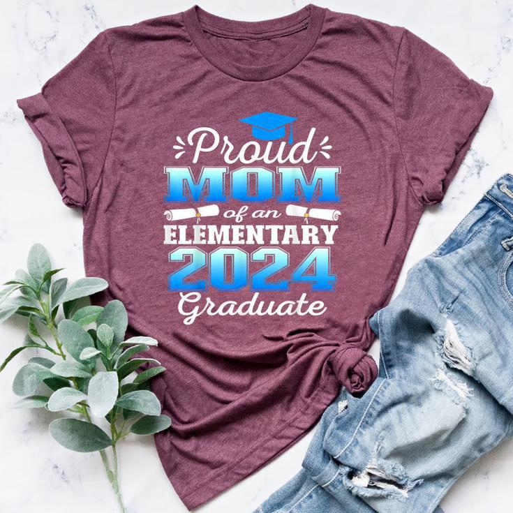 Proud Mom Of 5Th Grade Graduate 2024 Elementary Graduation Bella Canvas T-shirt