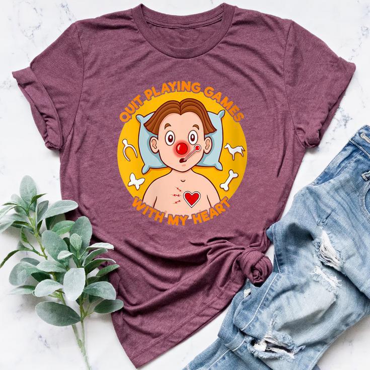 Quit Playing Games With My Heart Operation Bella Canvas T-shirt