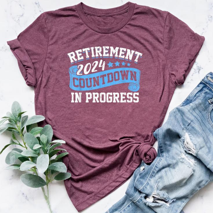 Retirement 2024 Countdown In Progress Retiring Retired Bella Canvas T-shirt