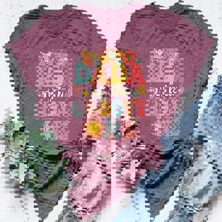 Retro Dada Of Groovy One Matching Family 1St Birthday Party Bella Canvas T-shirt Retro Dada Of Groovy One Matching Family 1St Birthday Party Bella Canvas T-shirt