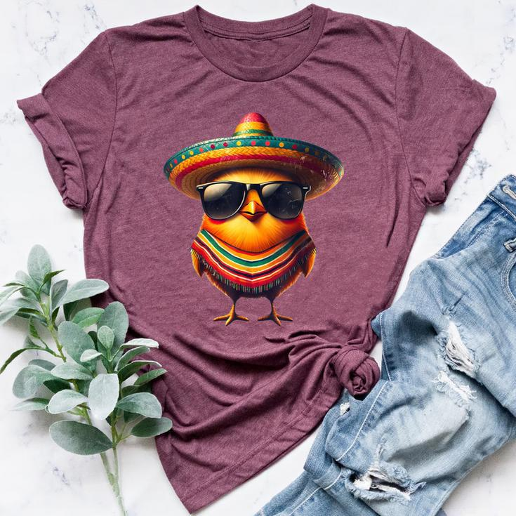 Rooster Mexican Cinco De Mayo Chicken Lover Bella Canvas T-shirt