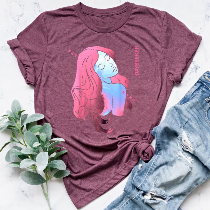 Say Name Merch Dayseekers She's Beautiful Man Woman Bella Canvas T-shirt