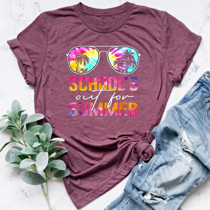 Schools Out For Summer Last Day Of School Teacher Tie Dye Bella Canvas T-shirt