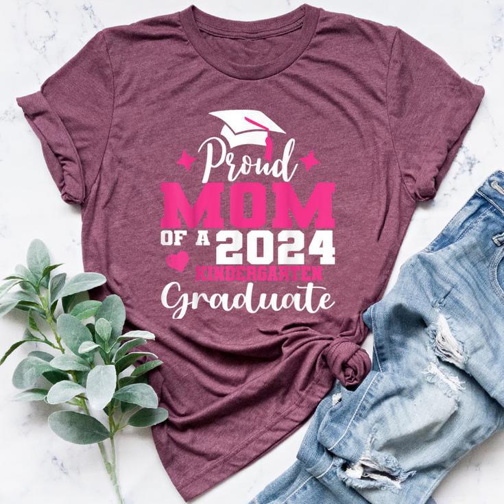 Super Proud Mom Of 2024 Kindergarten Graduate Awesome Family Bella Canvas T-shirt