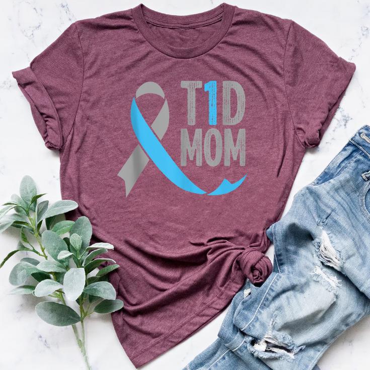 T1d Mom Diabetic For Women Type 1 Mom Diabetes Bella Canvas T-shirt