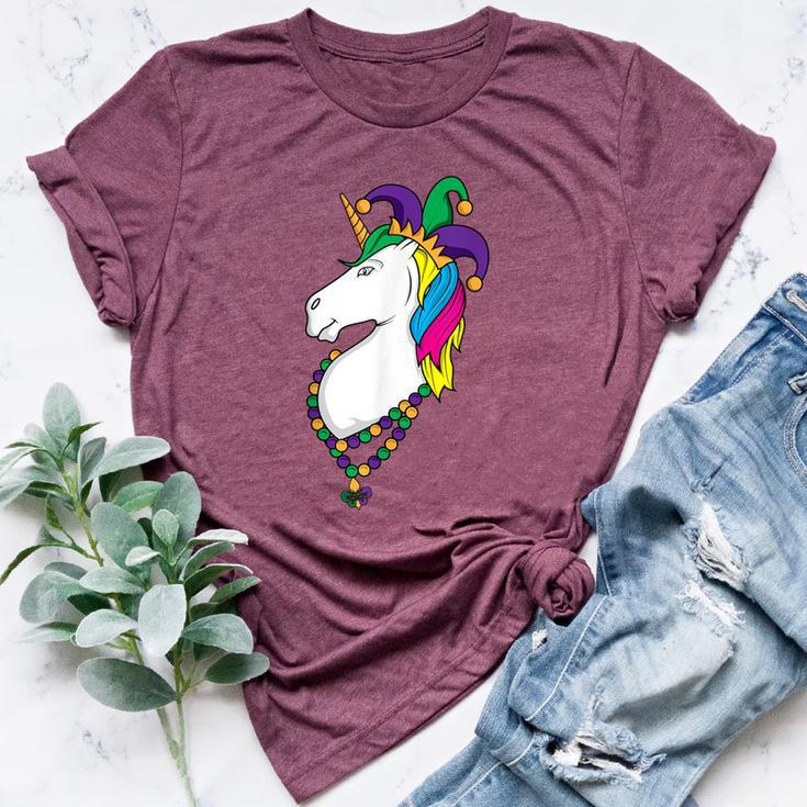 Unicorn Mardi Gras Magical Street Parade Bella Canvas T-shirt