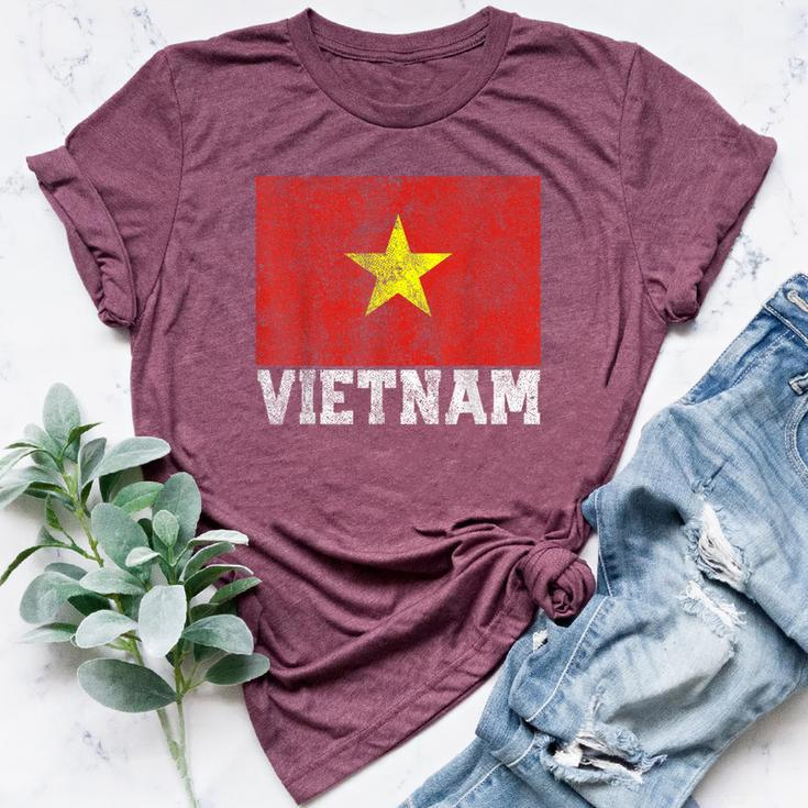 Vietnam Vietnamese Flag Family Pride Country Women Bella Canvas T-shirt