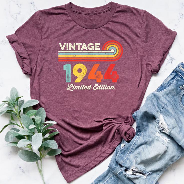 Vintage 1944 Birthday Limited Edition Born In 1944 Bella Canvas T-shirt