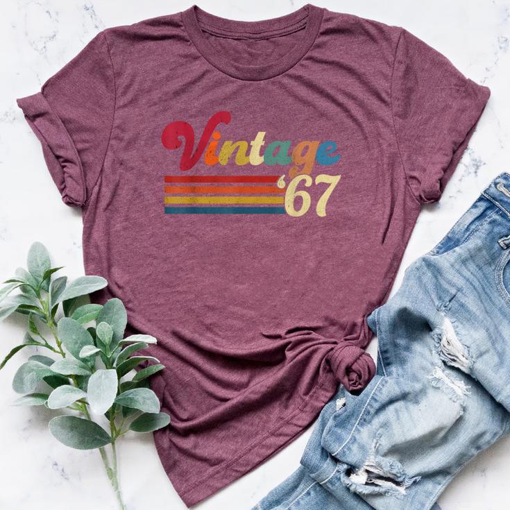 Vintage 1967 Retro 55'S 55Th For B-Day Bella Canvas T-shirt