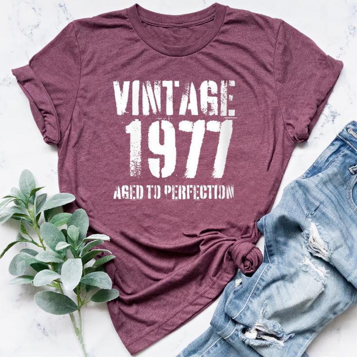 Vintage 1977 Birthday Retro Style Bella Canvas T-shirt